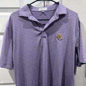 Peter Millar Lavender Striped Polo
